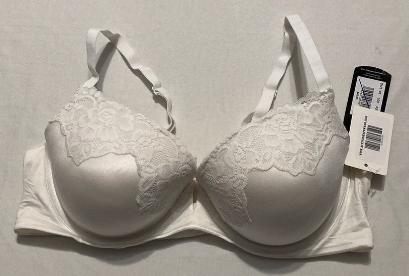 NWD MAIDENFORM Comfort Devotion Your Lift Underwire Bra WHITE 40C