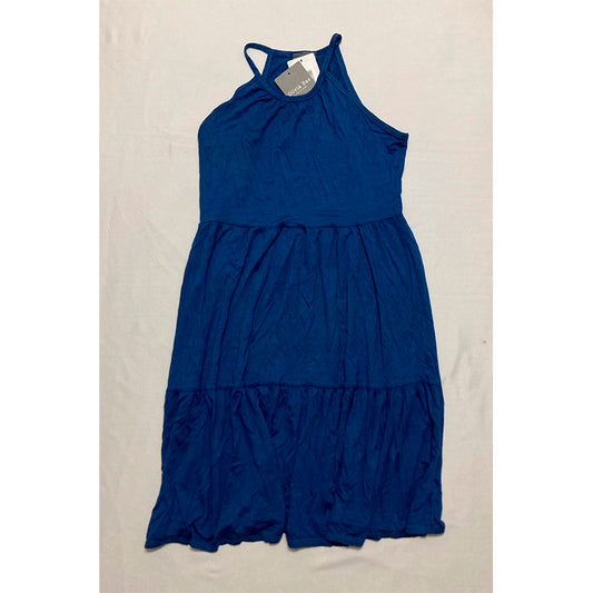 Olivia Rae Women's Sleeveless Halter Neck Dress Royal Blue XS
