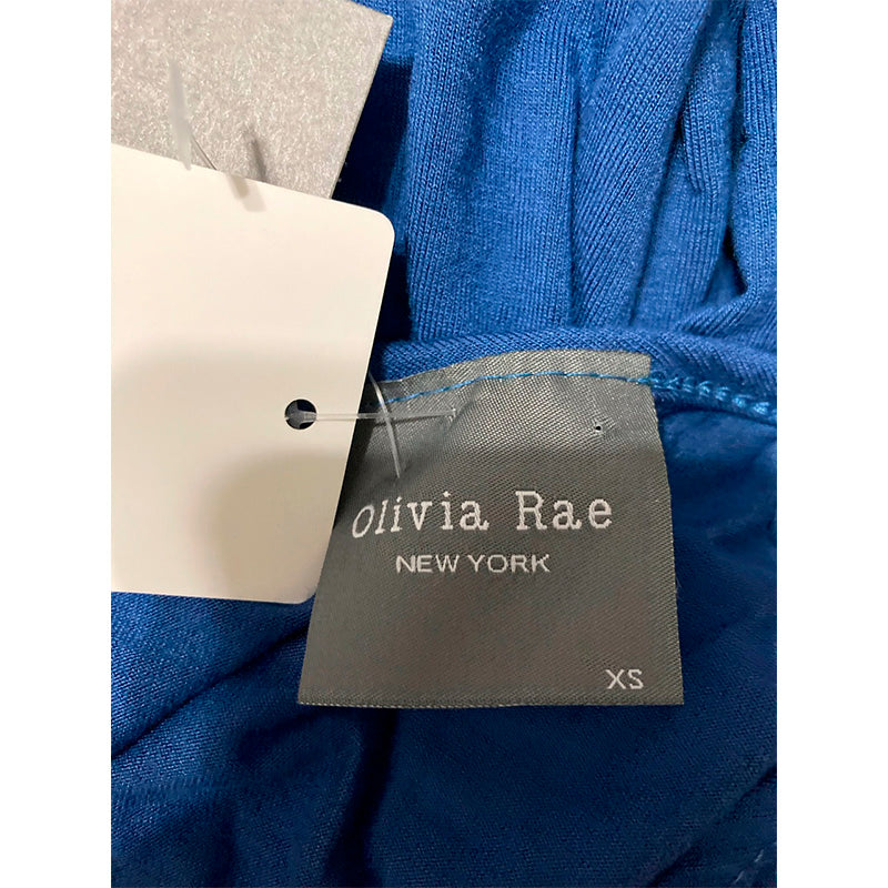 Olivia Rae Women's Sleeveless Halter Neck Dress Royal Blue XS
