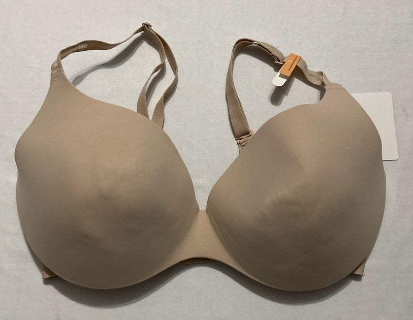 NWD MAIDENFORM Comfort Devotion Dreamwire Back Smoothing Underwire BEIGE 38DD