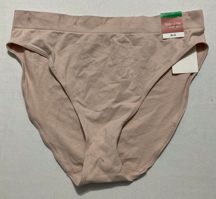 NWD STATE OF DAY Seamless High-Cut Underwear NUDE L