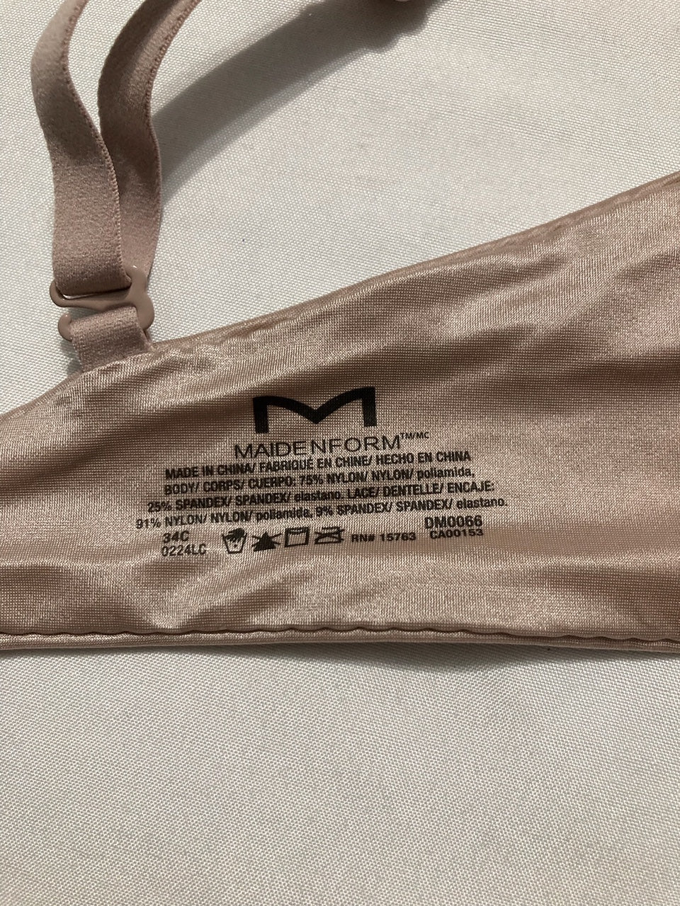 NWD MAIDENFORM Push-up Bra with Dreamwire NUDE 34C