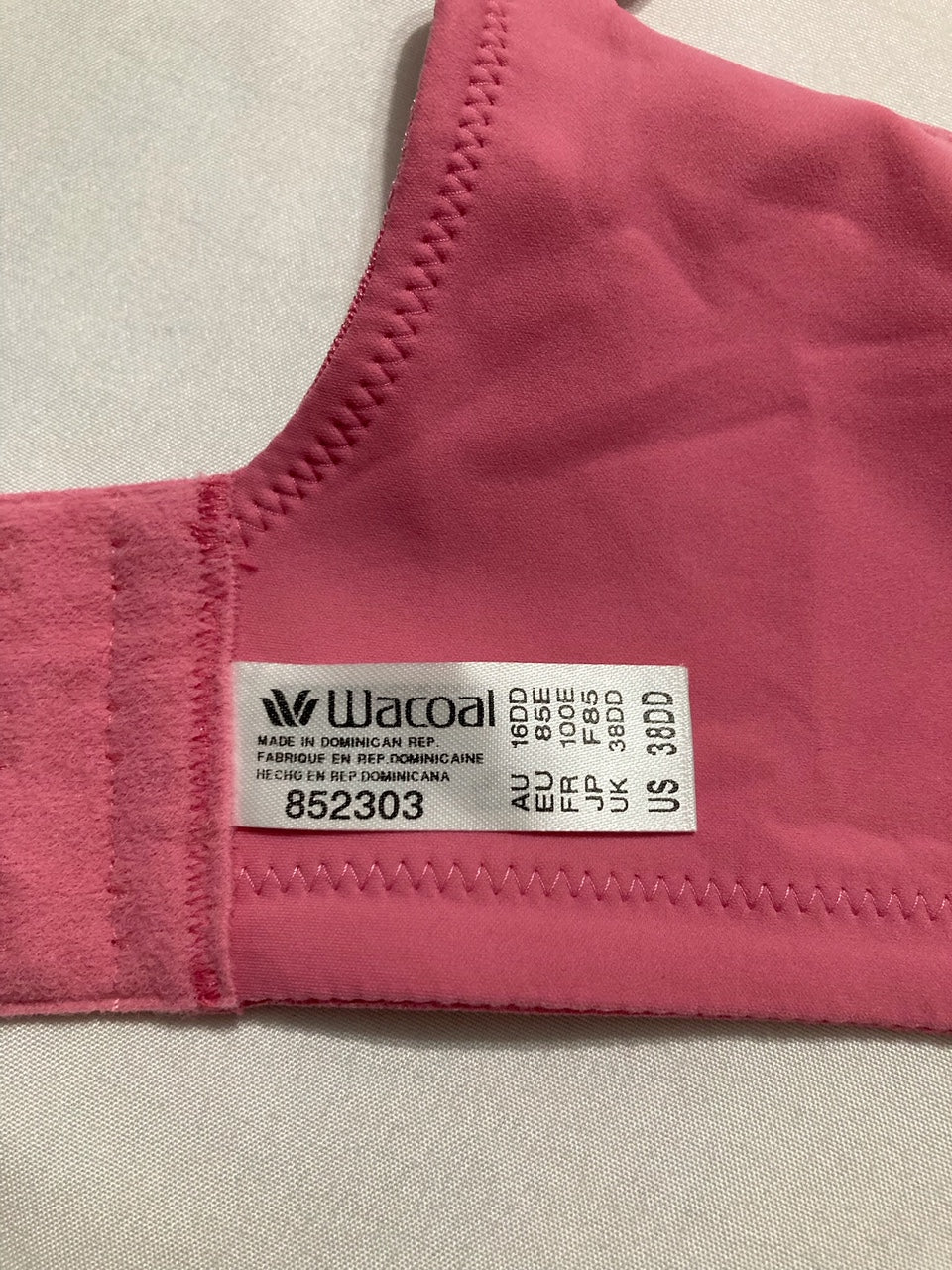 WACOAL Back Appeal Wire-Free Bra PINK 38DD