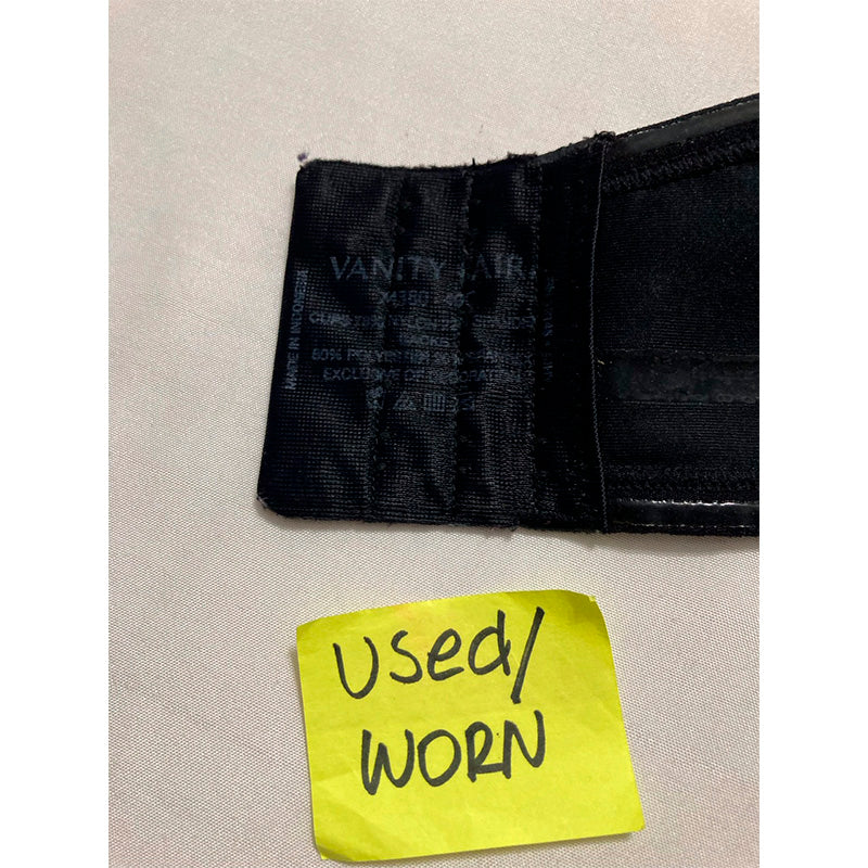 NWD VANITY FAIR Women's Beauty Back Smoothing Strapless Bra BLACK 38C