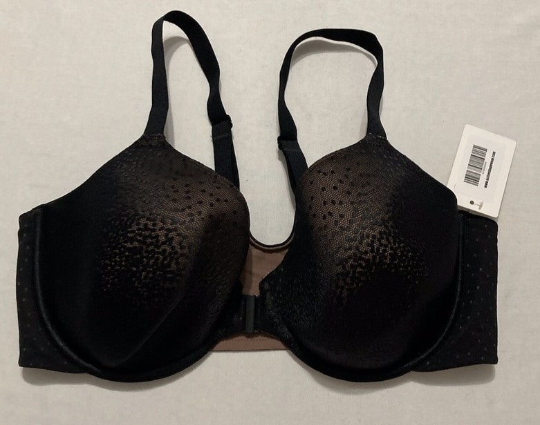 WACOAL Back Appeal Front Close Racerback T-Shirt Bra BLACK 38DD