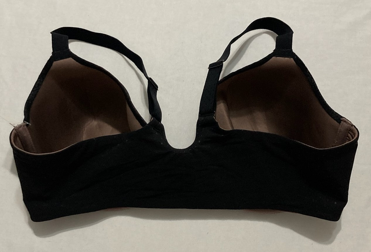WACOAL Back Appeal Front Close Racerback T-Shirt Bra BLACK 38DD