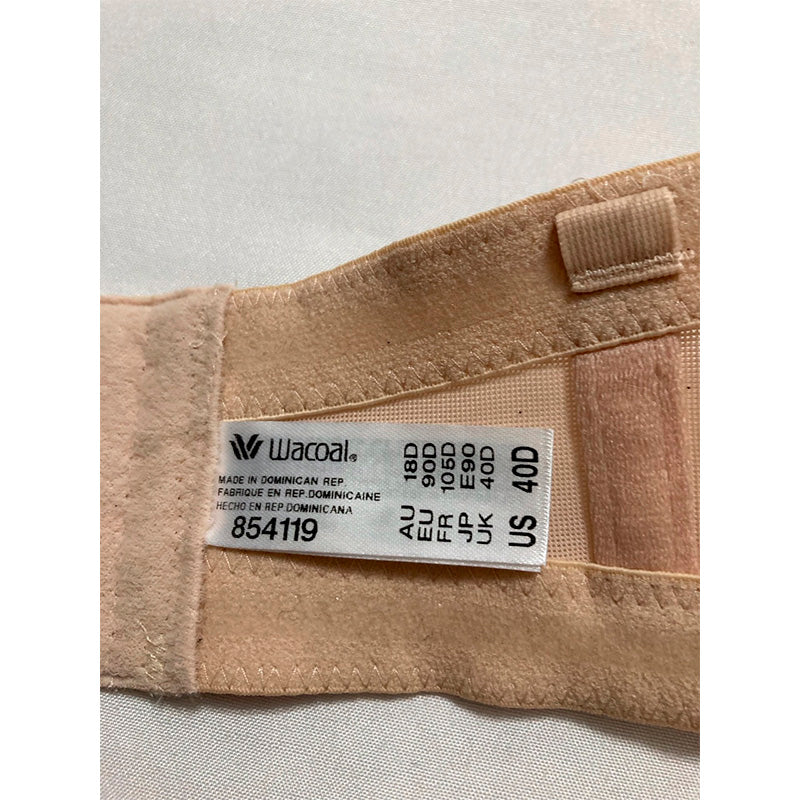 NWD Wacoal Women's Red Carpet Full Busted Strapless Convertible Bra SAND 40D