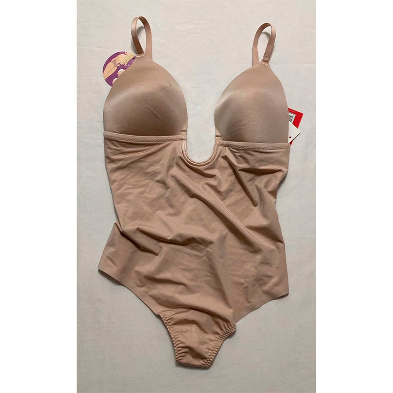 NWD SPANX shape Suit Low Back Comfortable Medium Compression BEIGE L