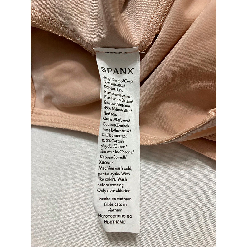 NWD SPANX shape Suit Low Back Comfortable Medium Compression BEIGE L