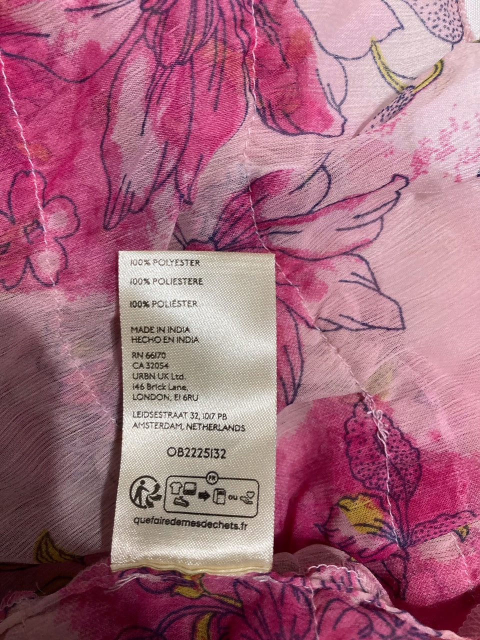 INTIMATELY midi dress printed PINK