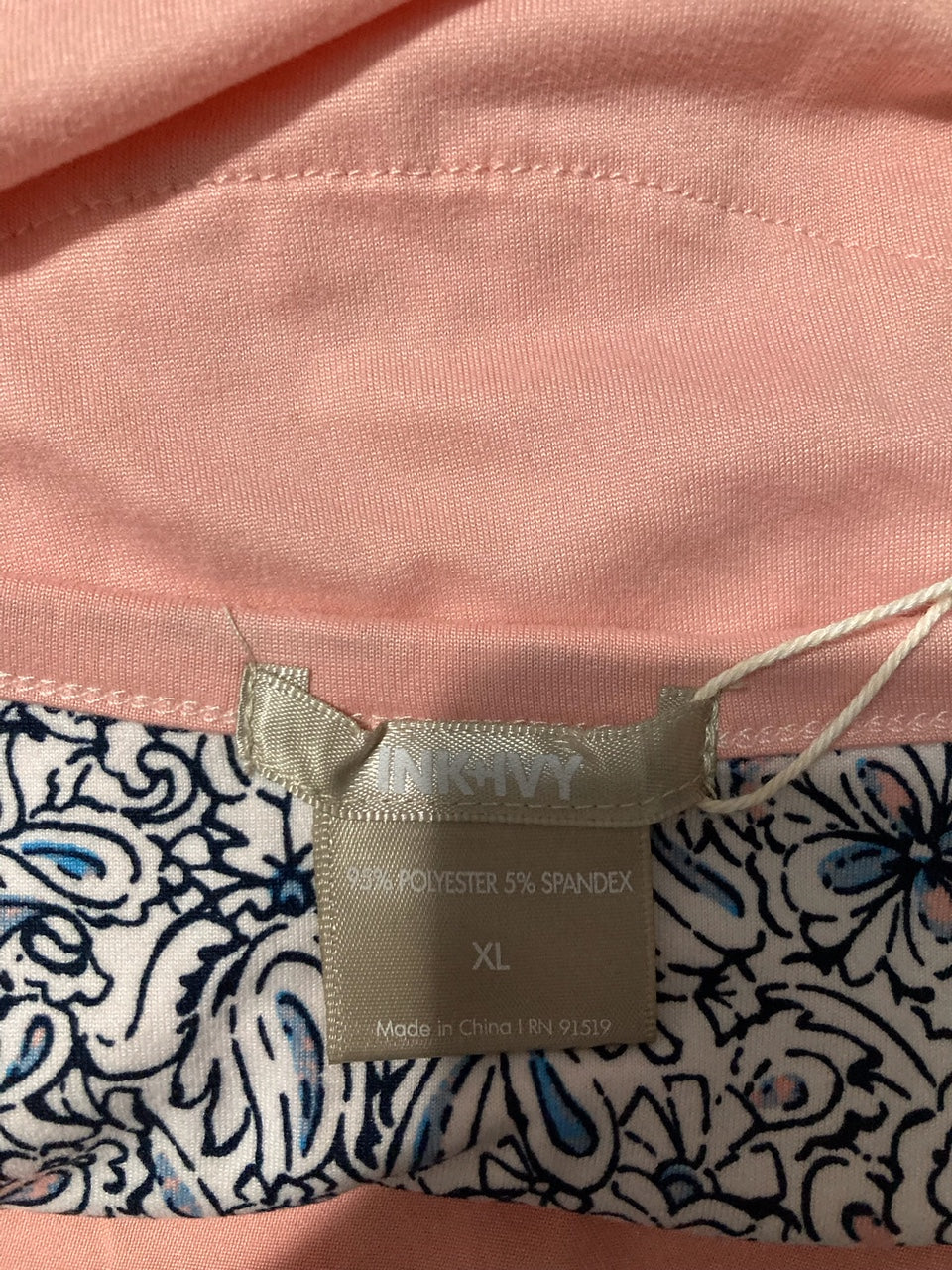 INK+IVY Drop Sleeve Top with Wide Leg Lounge Pant Set, 2 Piece PINK XL