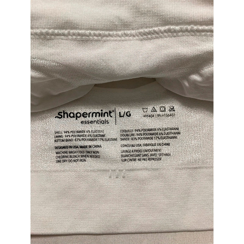 NWD SHAPERMINT Essentials Bra Wireless Back Closure Womens Plus Size WHITE L