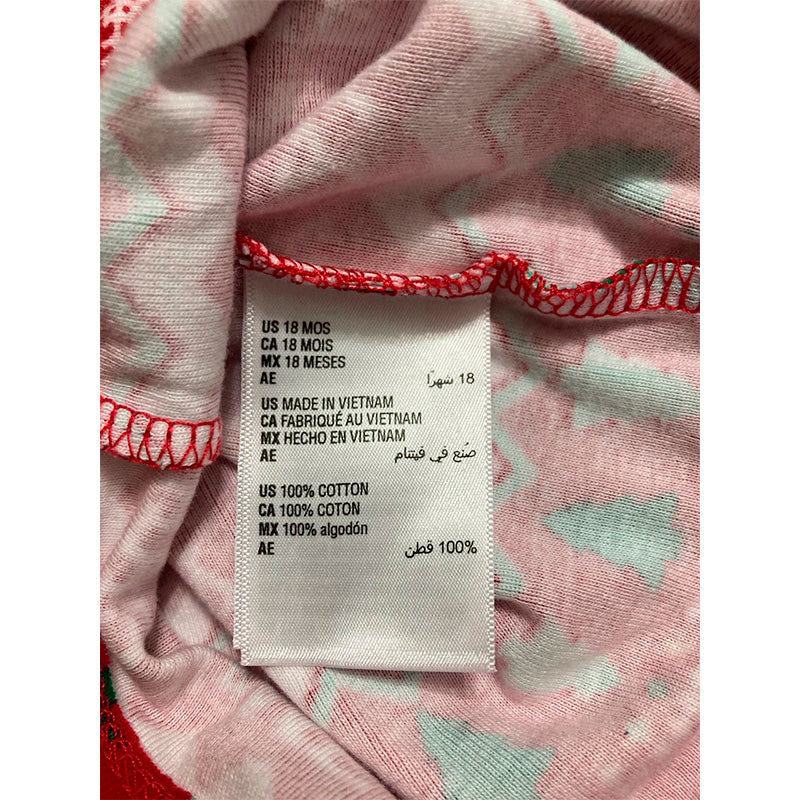 NWD HOLIDAY LANE Sleepwear Merry Mix Cotton Snug Fit Pajama Set RED STAMPS 18M