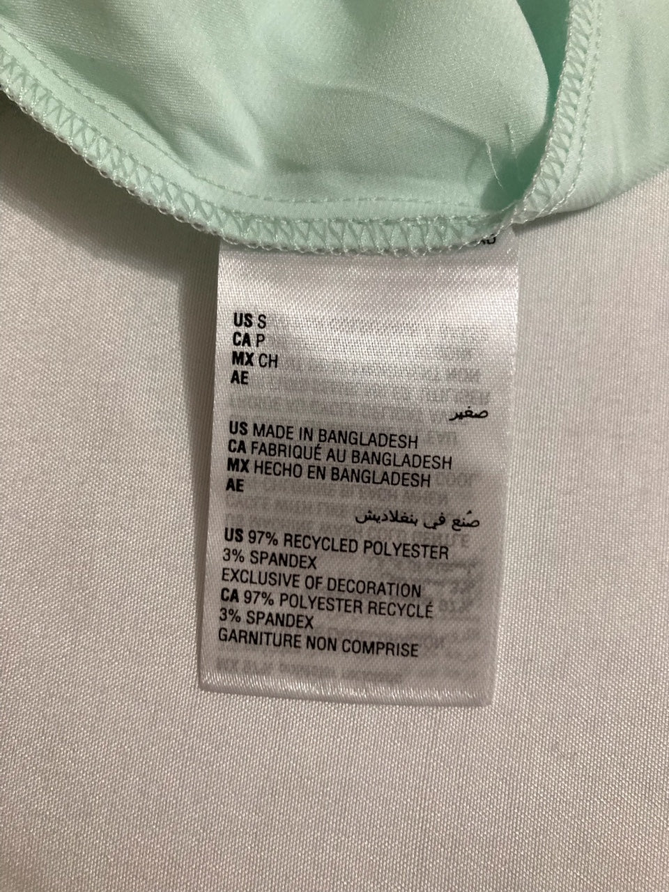 I.N.C Panty satin GREEN MINT S