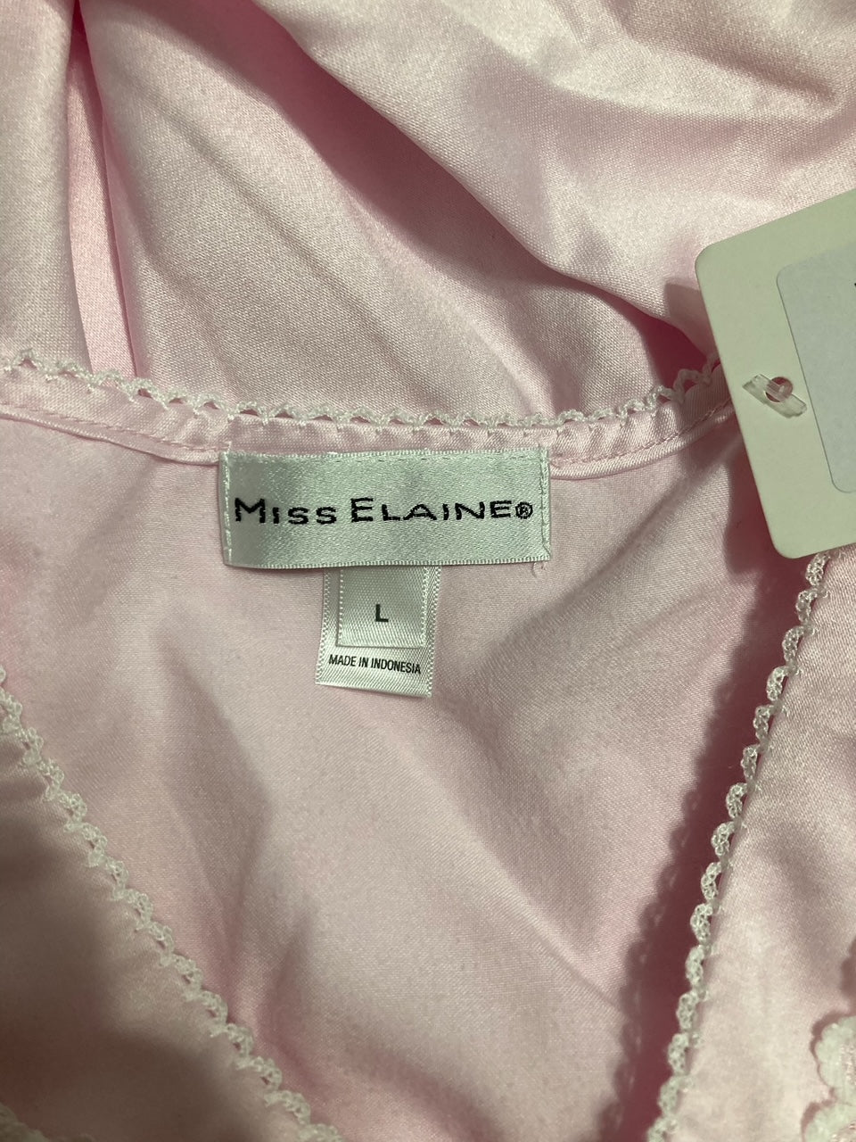 MIIS ELAINE Seersucker Long Robe PINK L