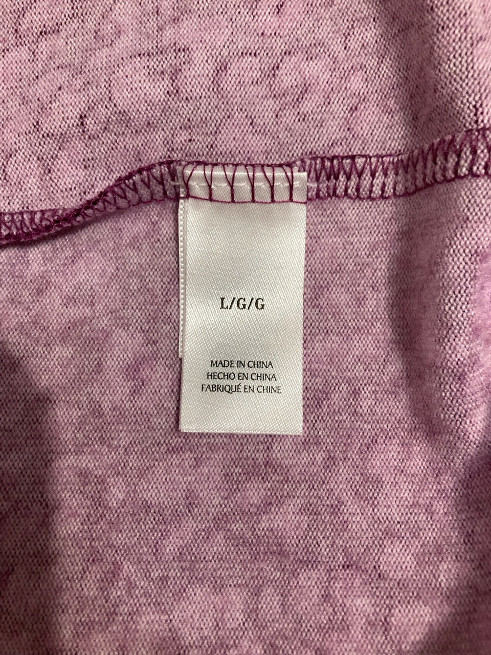 SANCTUARY Top pajama long sleeve PURPLE L