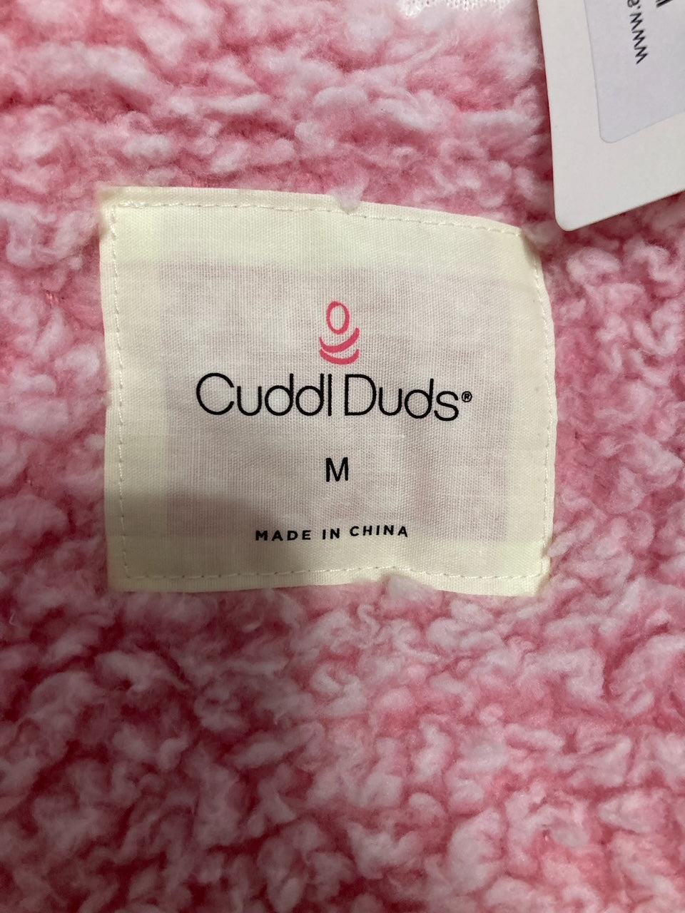 CUDDL DUDS Snuggle Up Sherpa Cardi PINK M