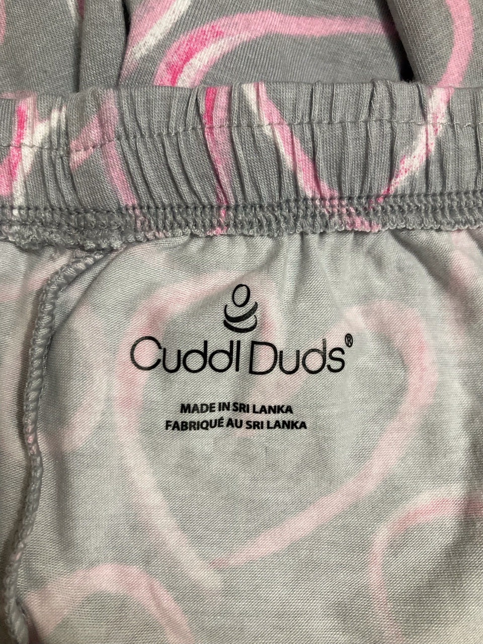 CUDDL DUDS long pants pajama GREY