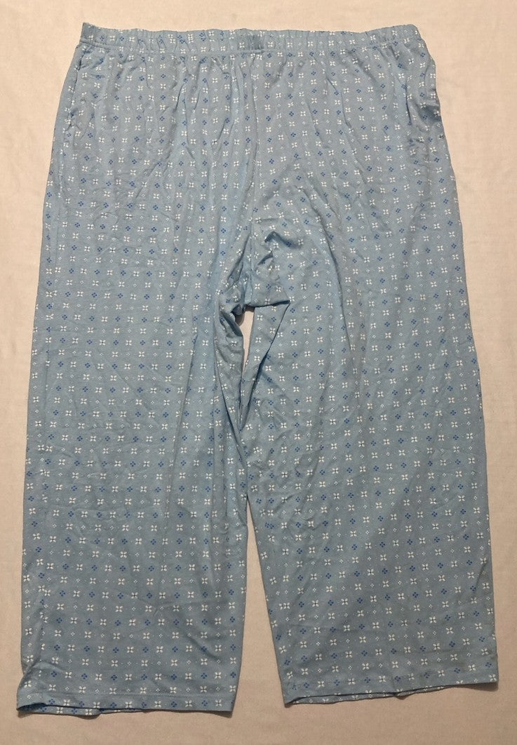CHARTER CLUB Printed pajama long pants BLUE XXL