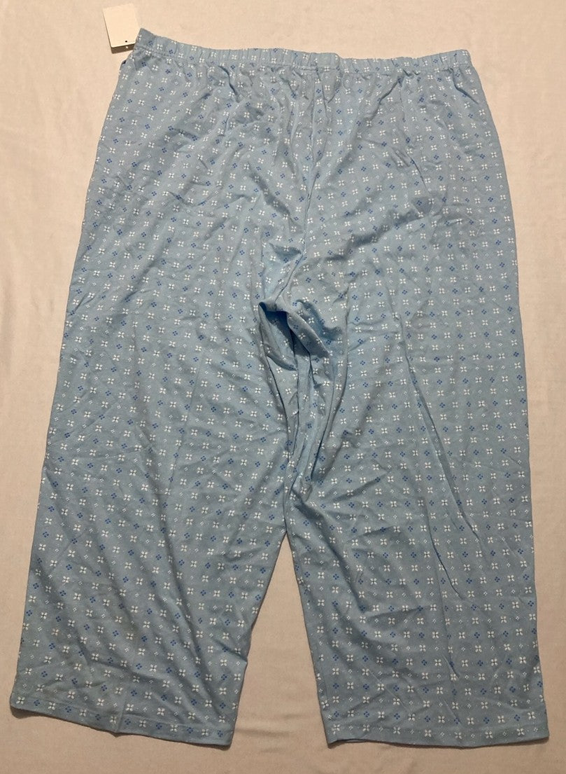 CHARTER CLUB Printed pajama long pants BLUE XXL