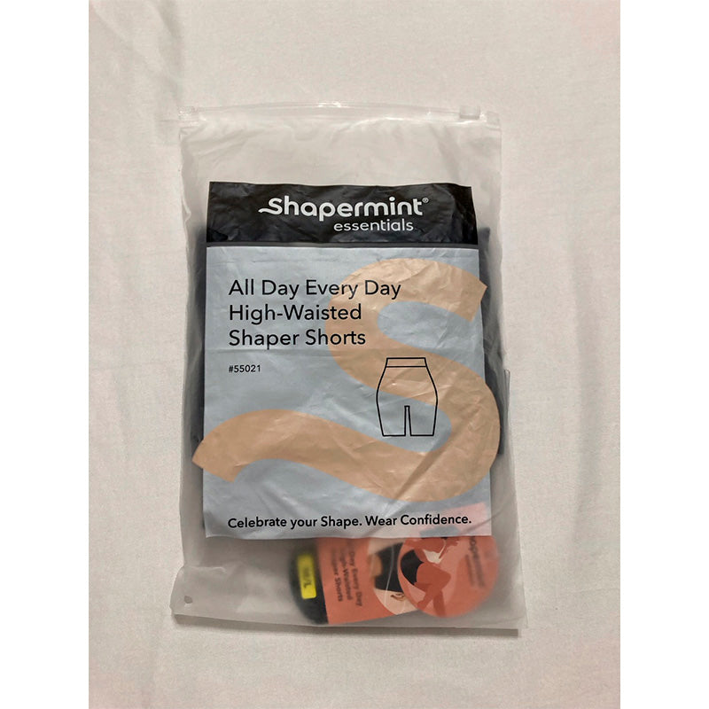 SHAPERMINT Essentials All Day Every Day High-Waisted Shaper Shorts BLACK M