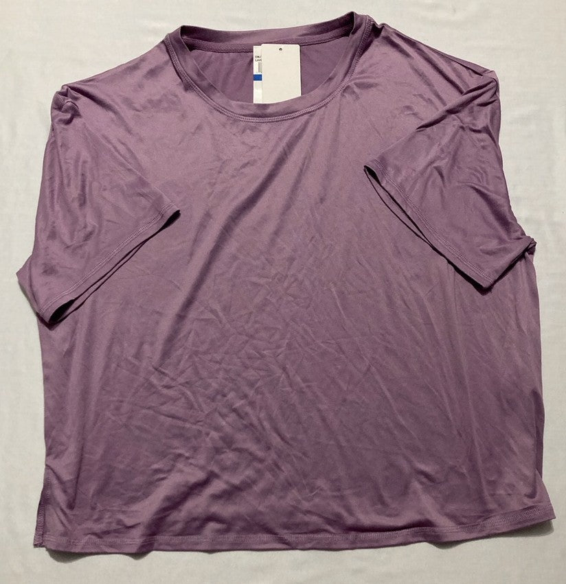 ROUDELAIN Short-Sleeve Boxy Pajama Top PURPLE XL