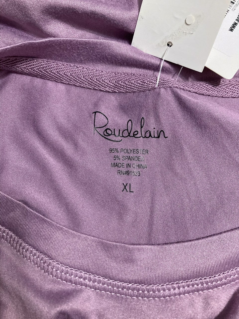 ROUDELAIN Short-Sleeve Boxy Pajama Top PURPLE XL