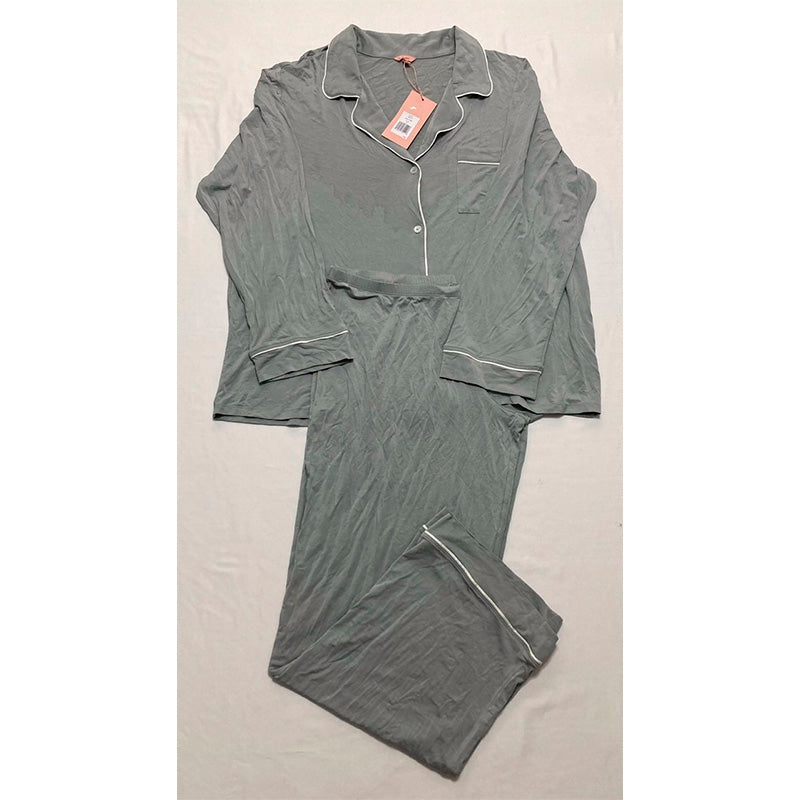 EBERJEY Women's Gisele Pajama Set GRAY XL