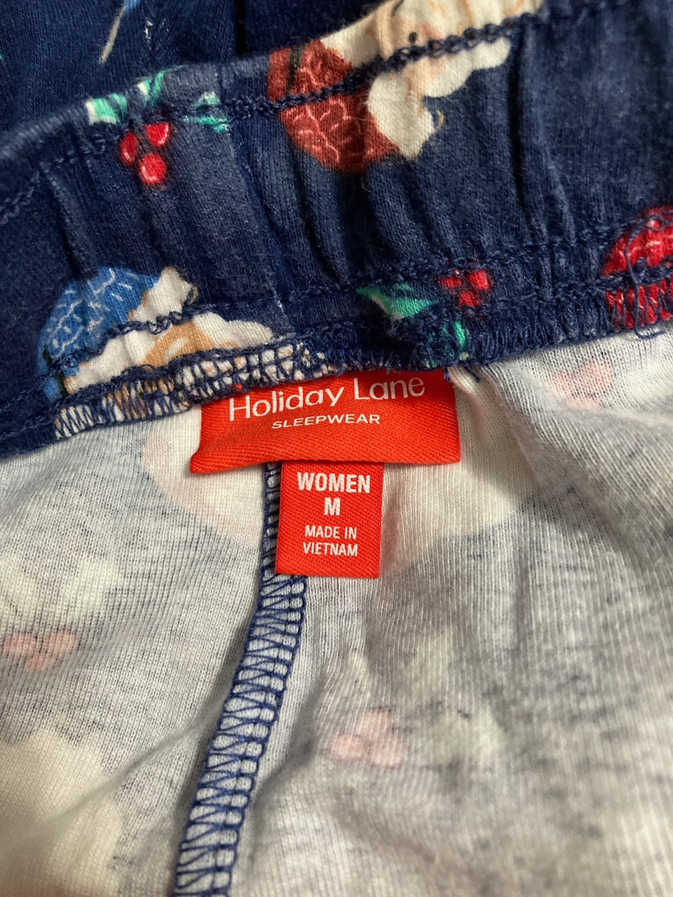 HOLIDAY LANE Santa Family Pajama Set NAVY M