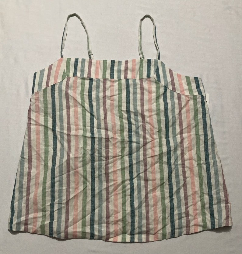 STATE OF DAY Pastel Striped Camisole Top MULTICOLOR M