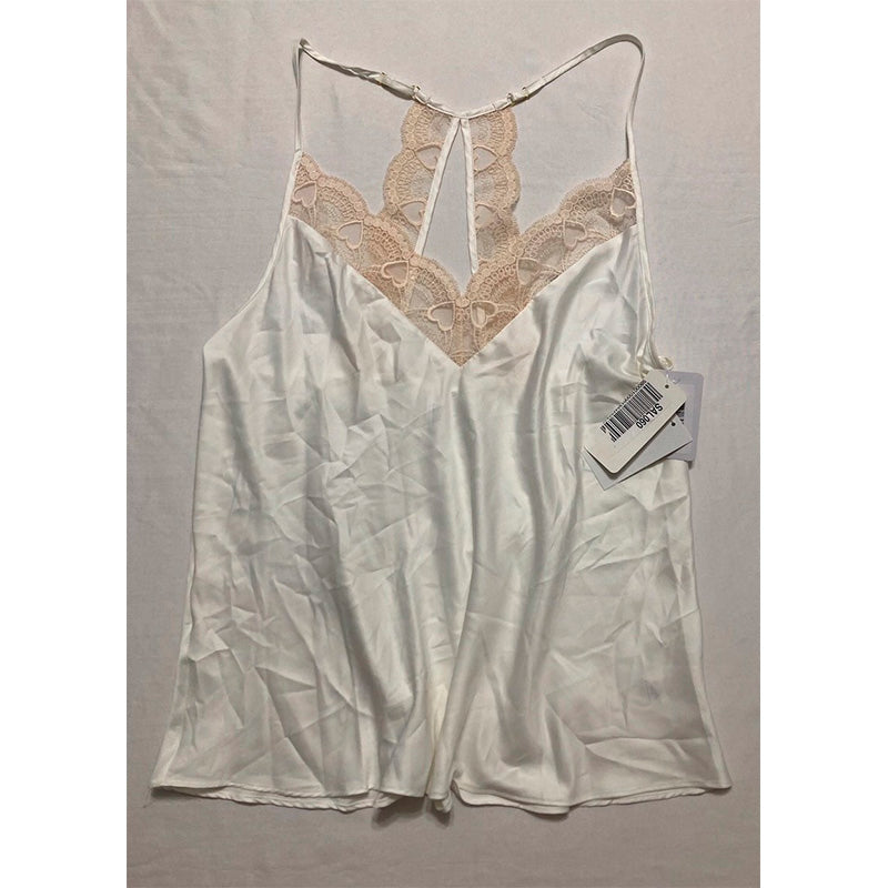 FLORA BY FLORA NIKROOZ Kit Matte Charmeuse top IVORY M