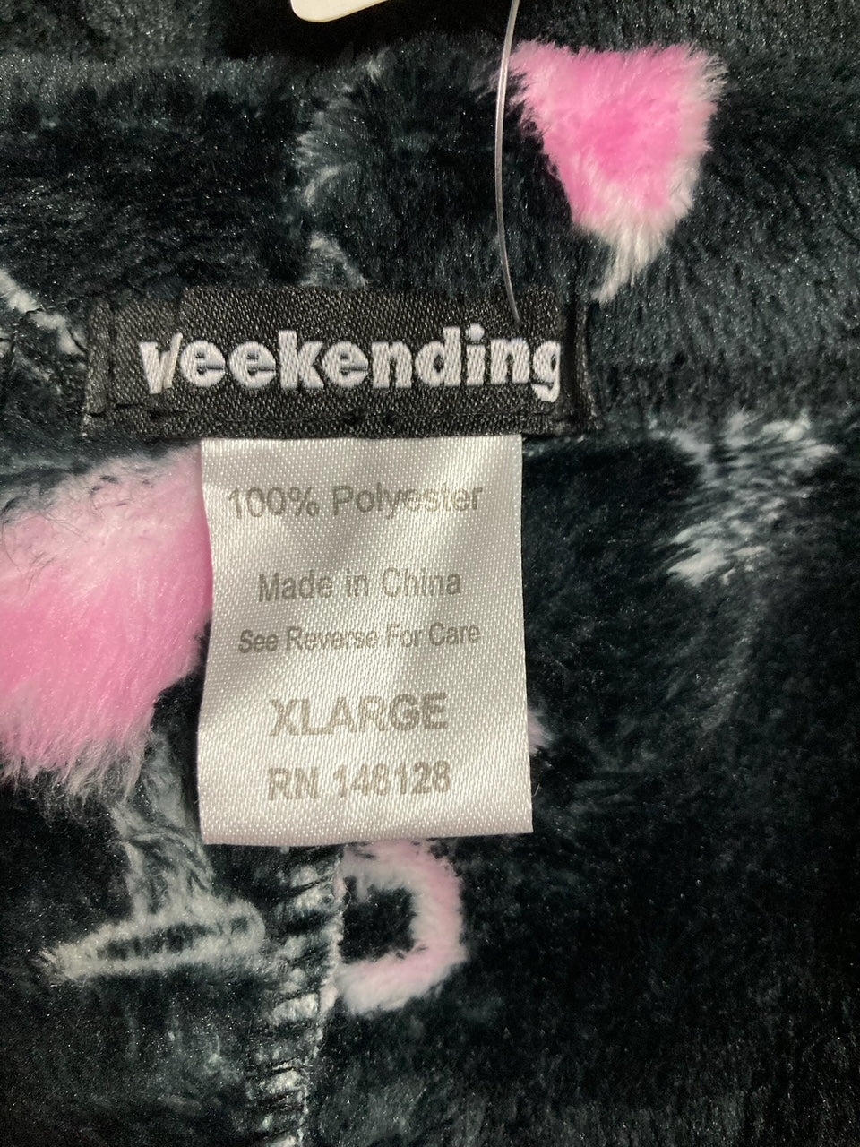 WEEKENDING Breast Plush Pajama Pant BLACK XL