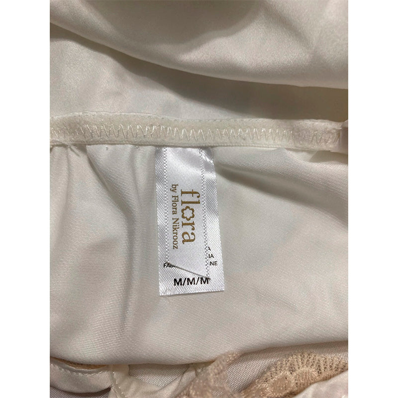 FLORA BY FLORA NIKROOZ Kit Matte Charmeuse top IVORY M