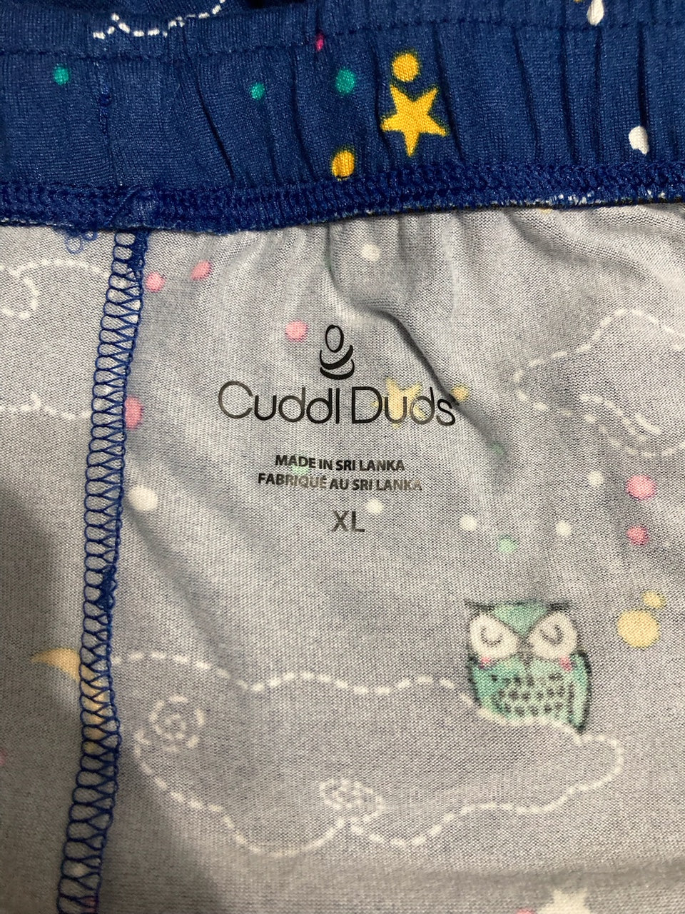 CUDDL DUDS Sleep Pants NAVY XL