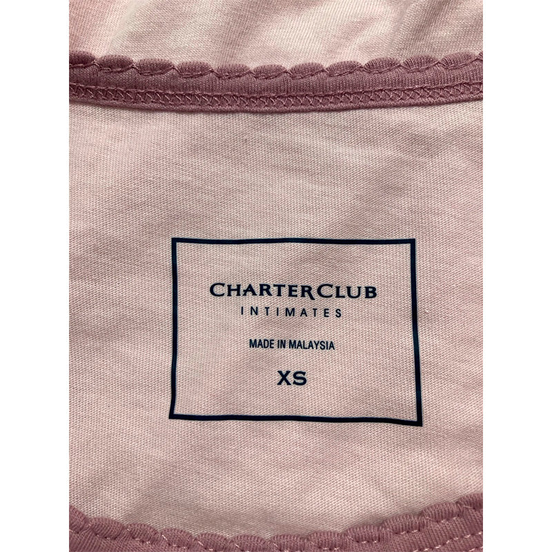 CHARTER CLUB Women’s pajama top long sleeve PINK XS