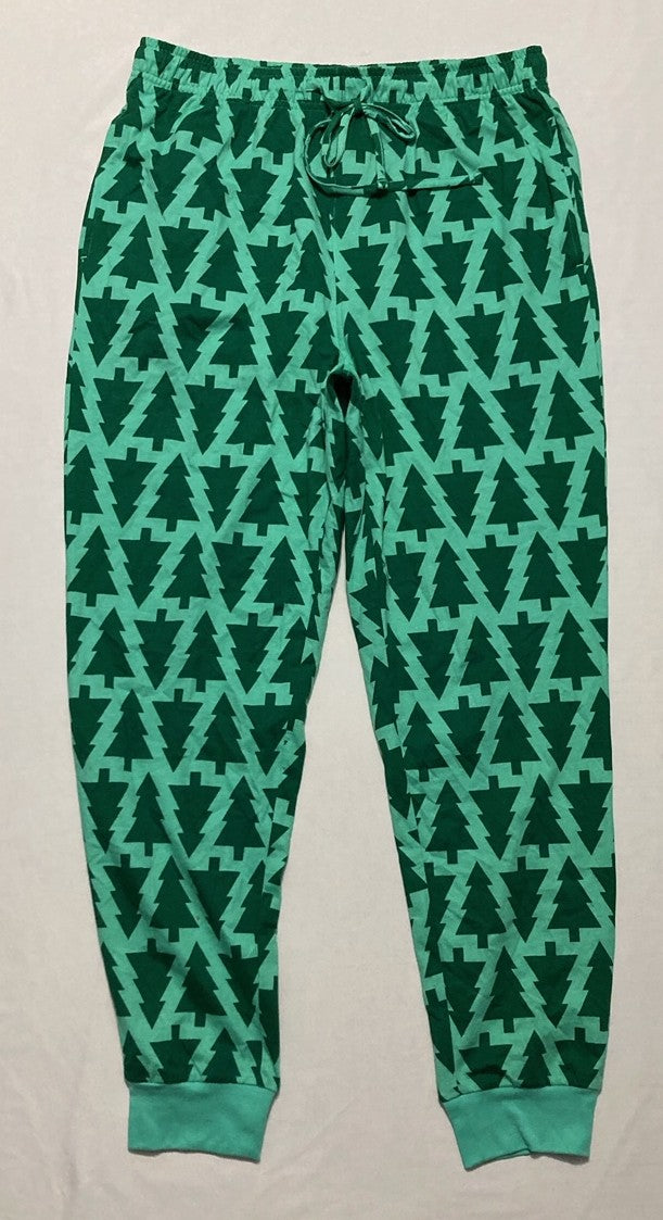 HOLIDAY LANE Trees Cotton pajama pants GREEN L