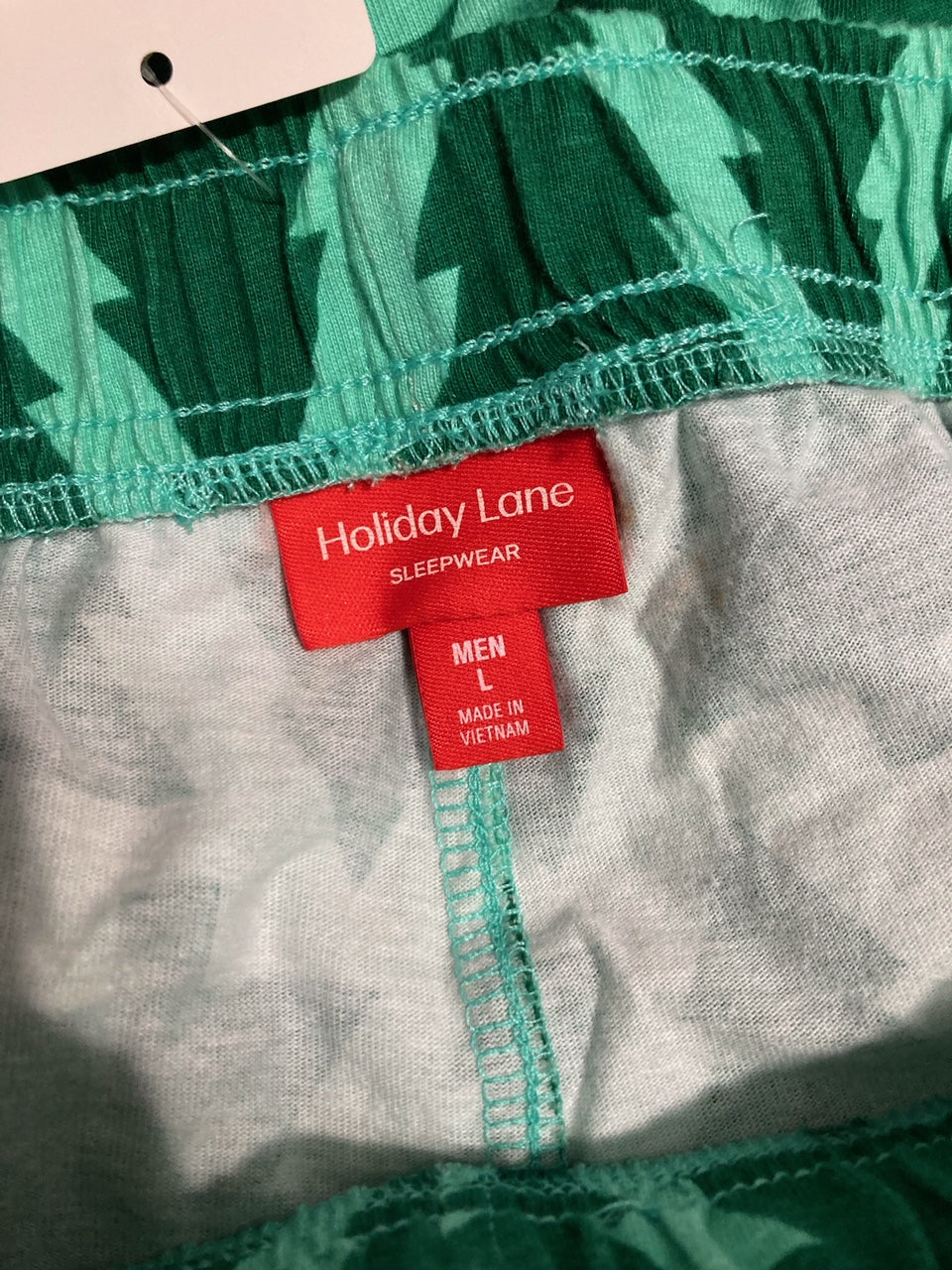 HOLIDAY LANE Trees Cotton pajama pants GREEN L