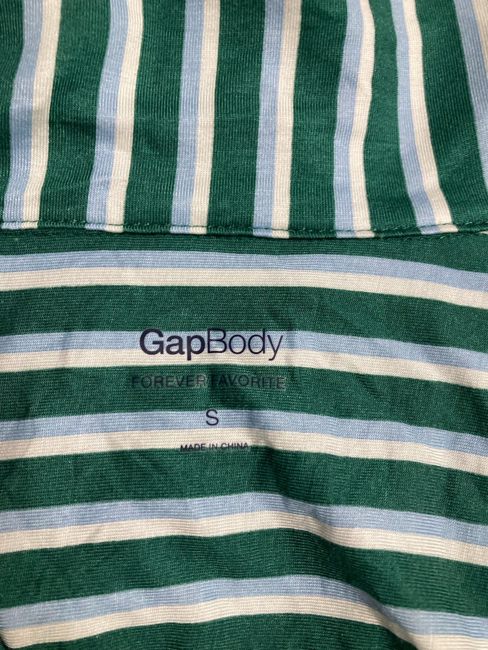 GAPBODY Poplin PJ Shirt GREEN S