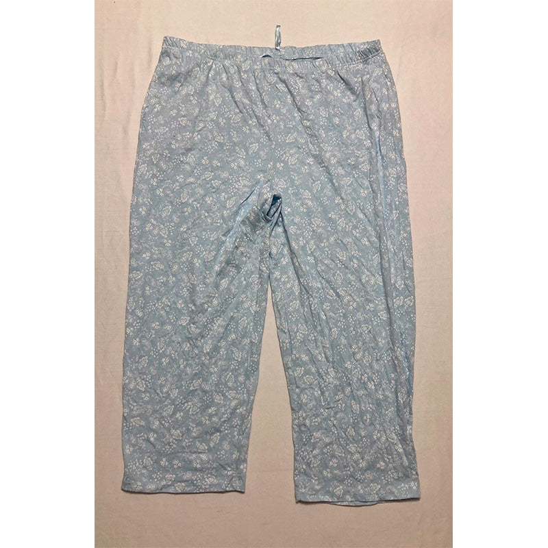 CHARTER CLUB Cotton Printed Cropped Pajamas pants PAISLEY FLORAL L