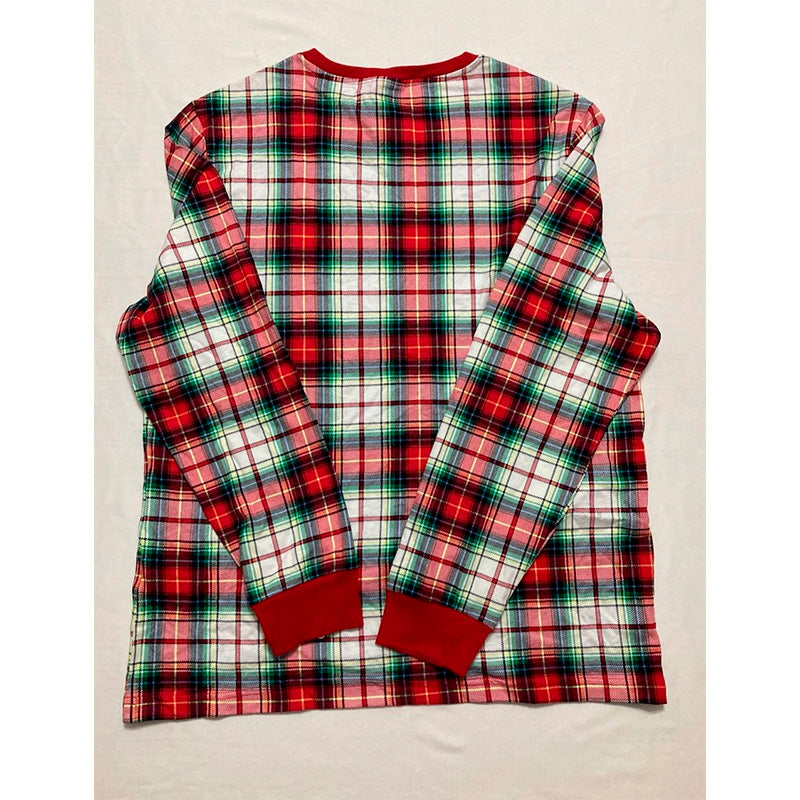HOLIDAY LANE men pajama top long sleeve MULTICOLOR L