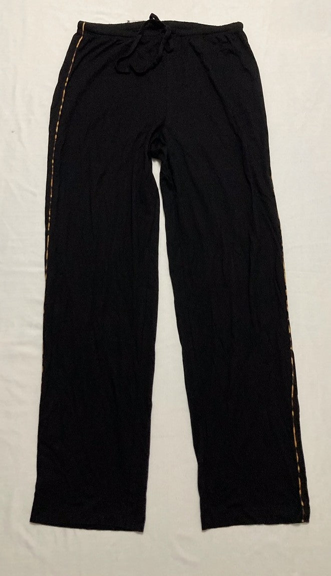 UNBRANDED Sleepweaar pajama pants long BLACK S