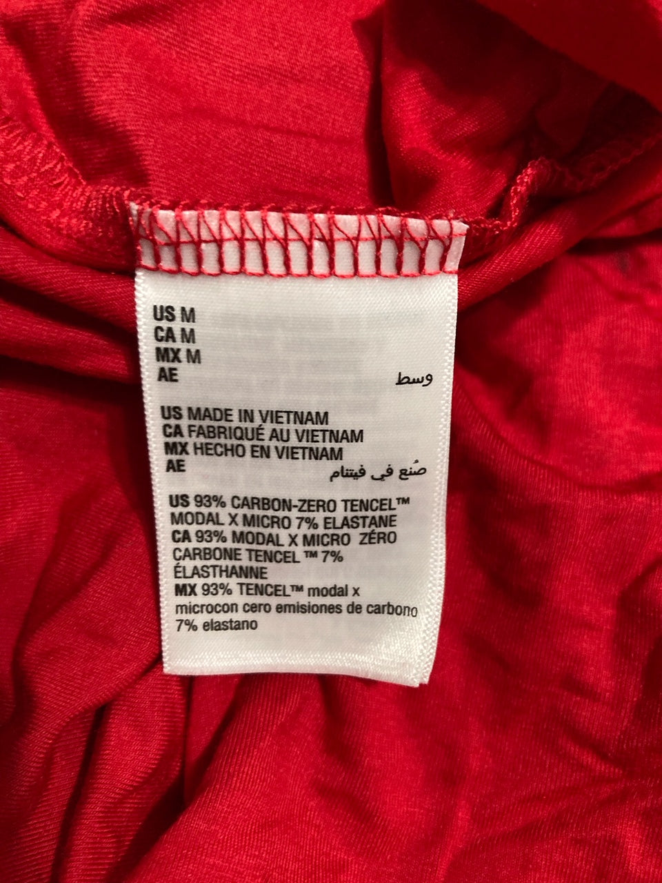 STATE OF DAY Lace-Trim Wide-Leg Pajama Pants RED M