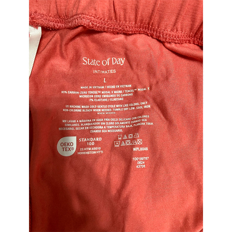 STATE OF DAY Women's Fluid Knit Pajamas pants PINK L