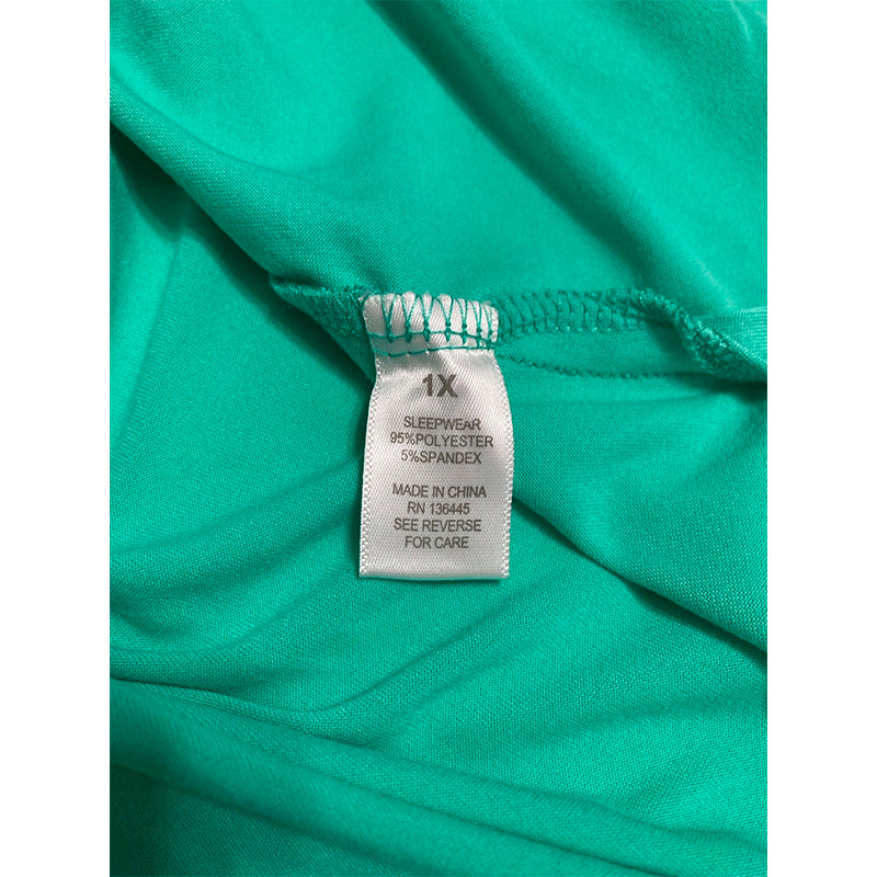 NWD MUK LUKS T Shirt Round Neck Aqua Marine 1X