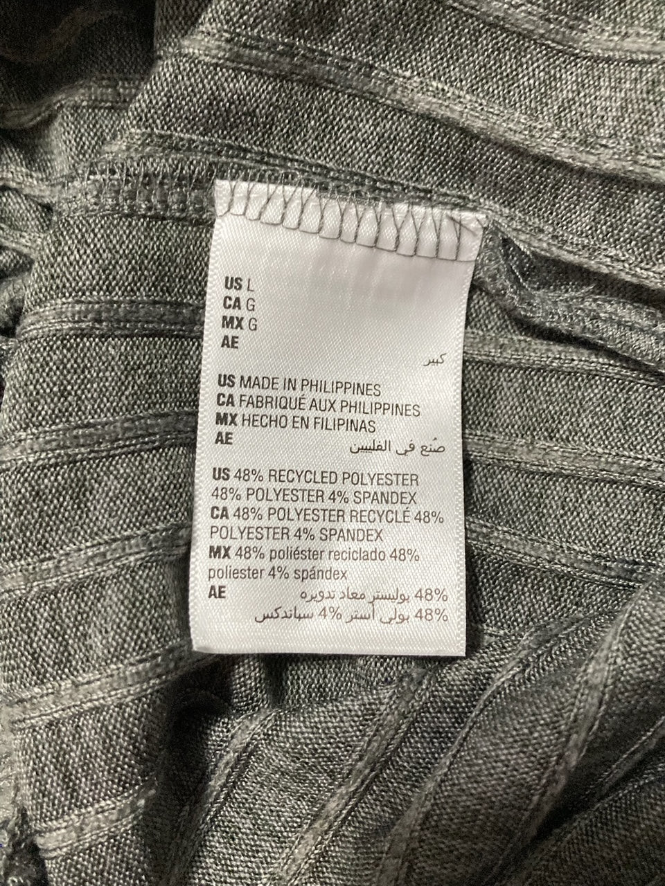 STATE OF DAY Soft Rib-Knit Pajama GRAY L