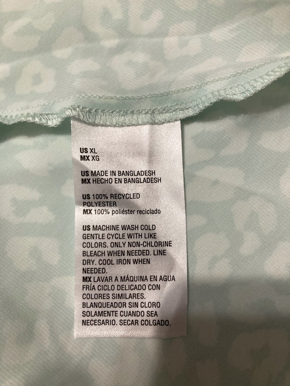 STATE OF DAY Crepe De Chine Pajama Mismatched Set GREEN MINT XL/XXL