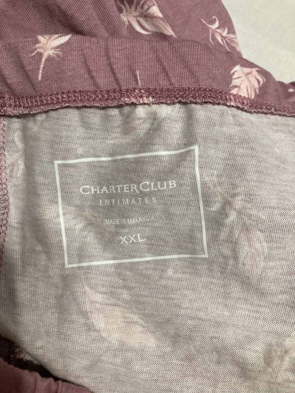 CHARTER CLUB Long-Sleeve Pajama pants PURPLE XXL