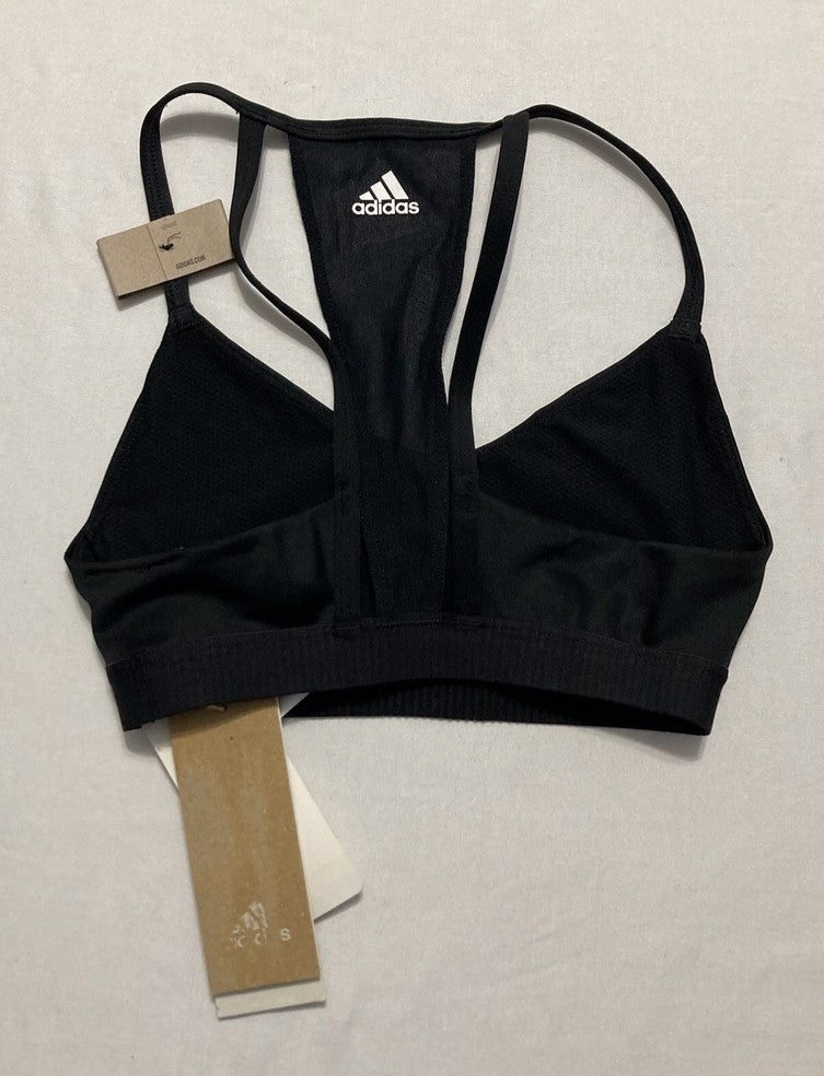ADIDAS All Me 3-Stripes Mesh Bra BLACK 2XS