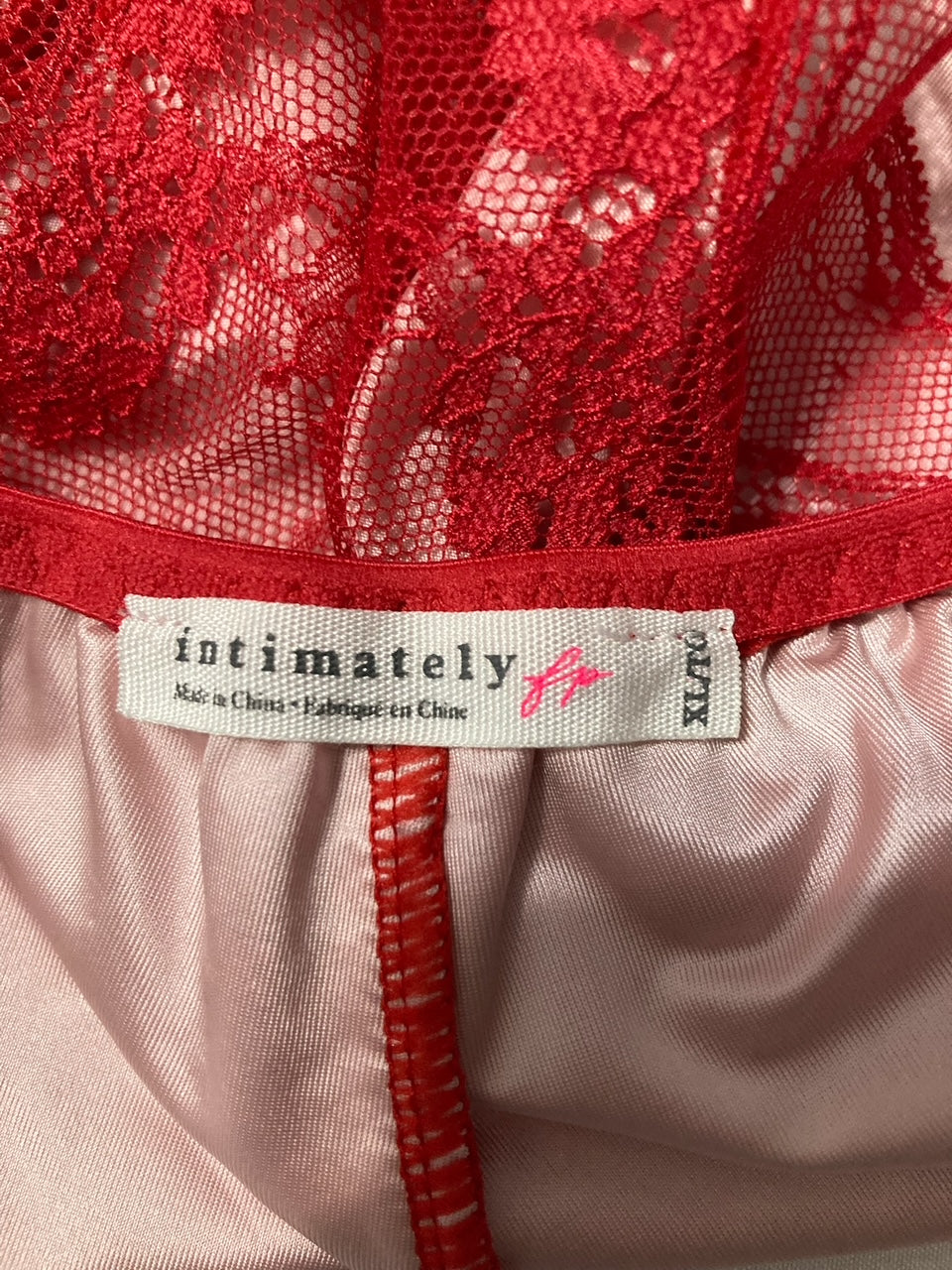 FREE PEOPLE Gia Tanga Undies RED XL