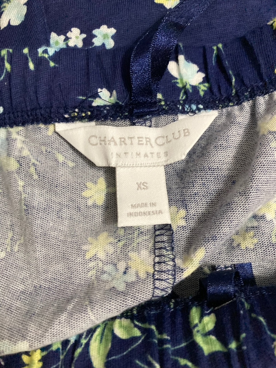 CHARTER CLUB Only short pajama NAVY FLORAL XS